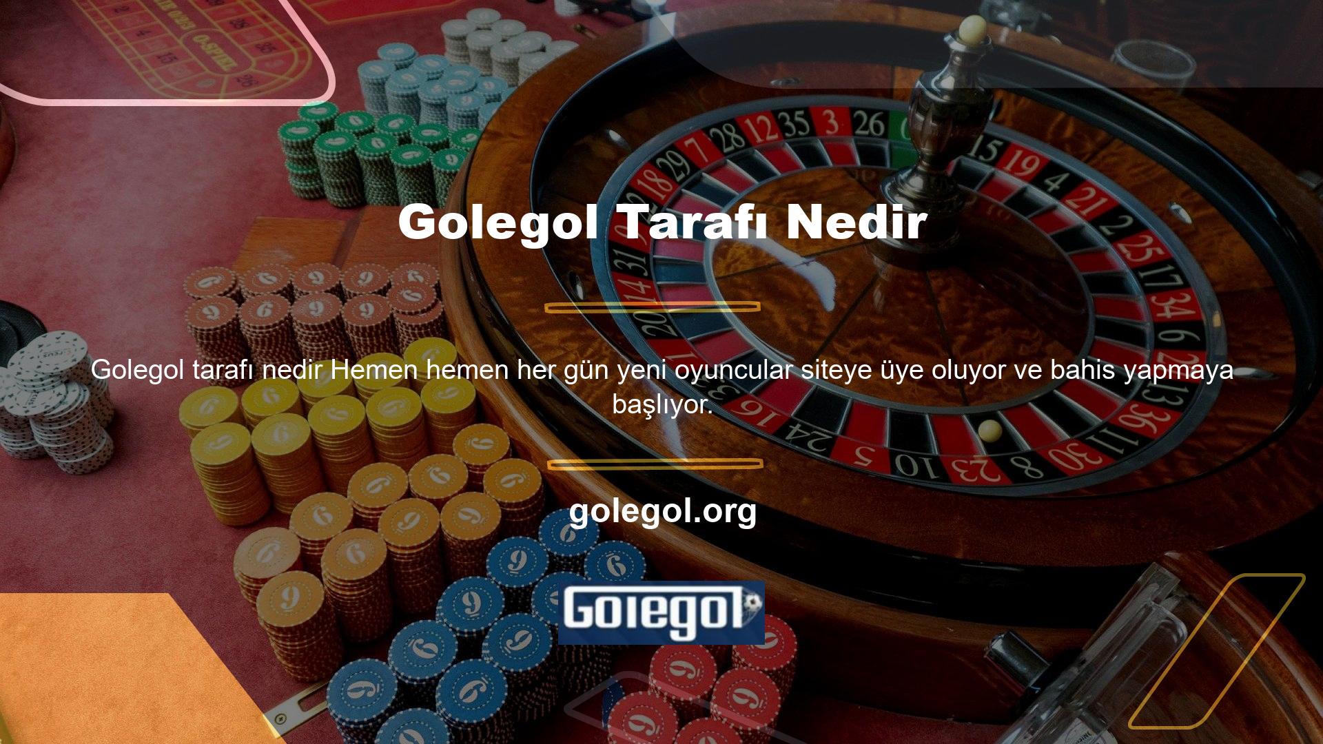 Bu arada, Golegol oyun zenginliği ve değerli avantajları ortaya çıktı