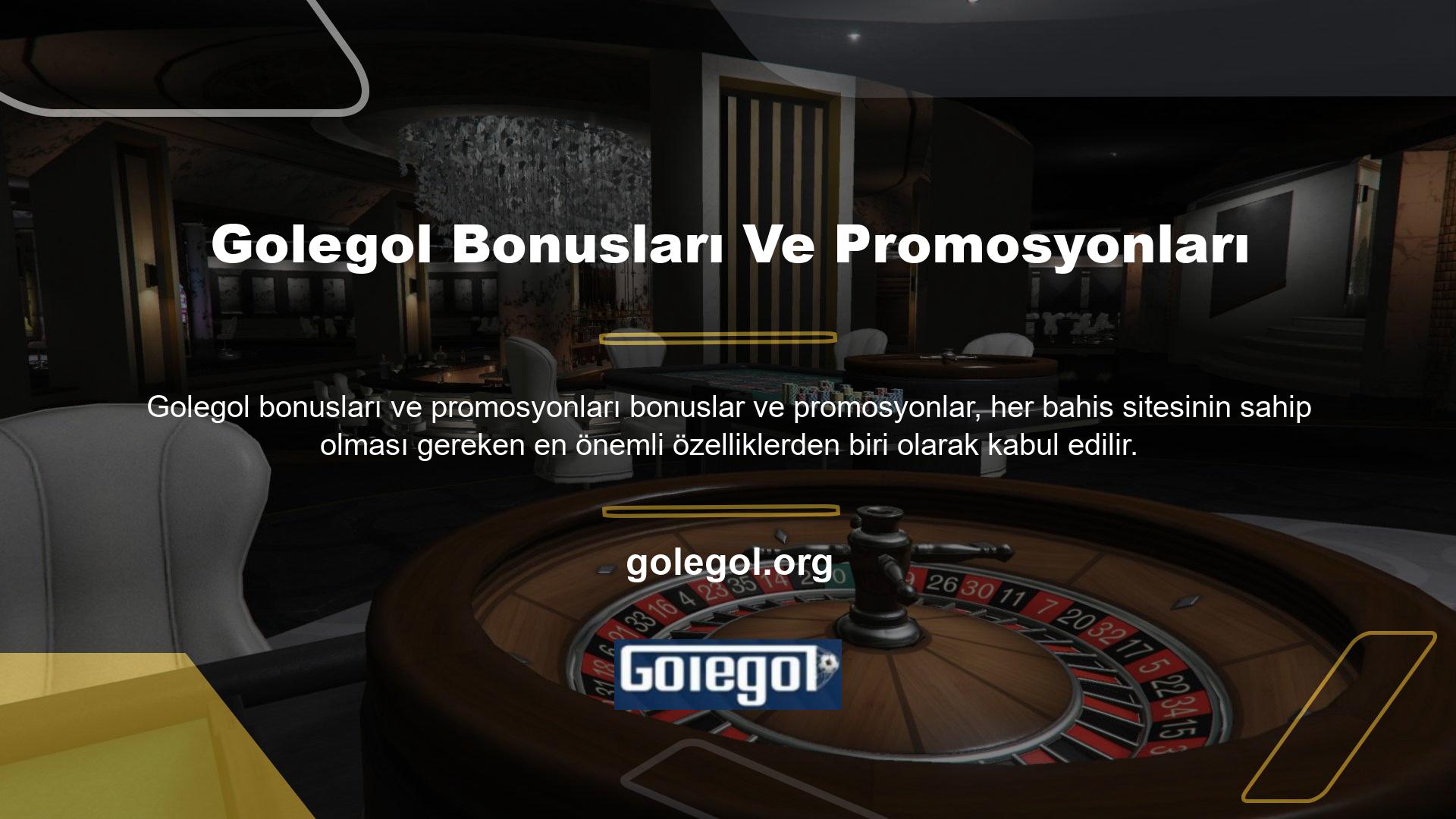 Golegol web sitesi, kullanıcılarına sunduğu promosyon ve teşviklerde de müşteri memnuniyetini garanti etmektedir