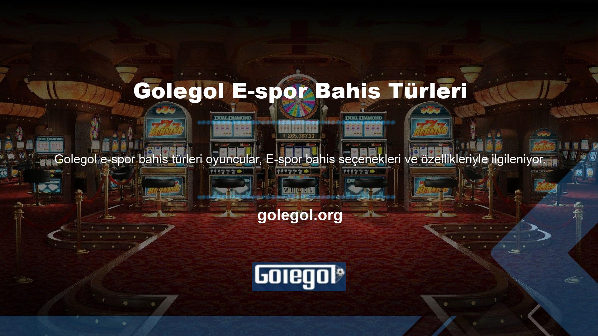 Golegol bahis sitesi E-spor bahis seçenekleriyle üyelerini memnun ediyor